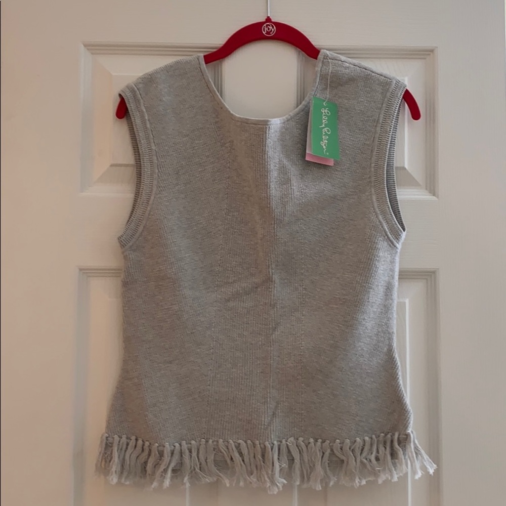 NWT Wellington sweater heathered PB L